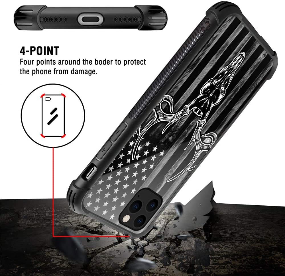 Funda compatible con iPhone 14/13, diseño con patrón de parachoques trasero.