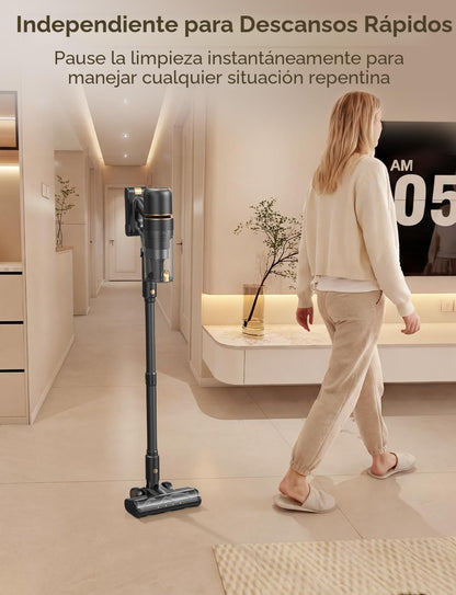 Aspiradora inalámbrica Oxvac R7F, Recargable, con succión potente 600W