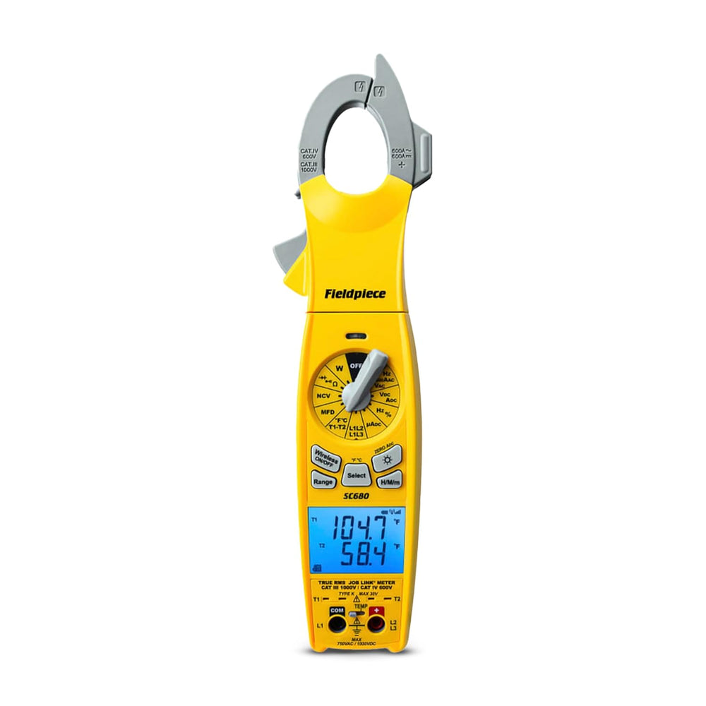 Multímetro Fieldpiece SC680 Pinza Amperimétrica AC DC