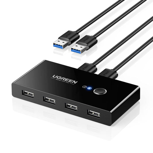 UGREEN Switch USB 2.0 Selector 2 Entradas y 4 Salidas