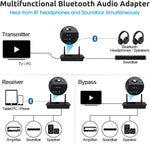 Transmisor Receptor Bluetooth 5.3, adaptador de audio, ent/sal RCA