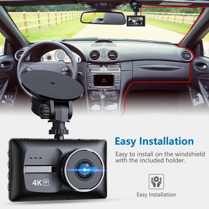 Dash Cam 4K Delantera y Trasera WiFi Visión Nocturna