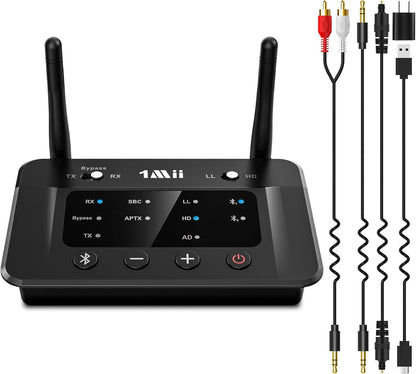 Transmisor Receptor Bluetooth 5.3, adaptador de audio, ent/sal RCA