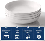 Platos de porcelana fina 32 Oz 5 pza Pasta Sopa Blanco