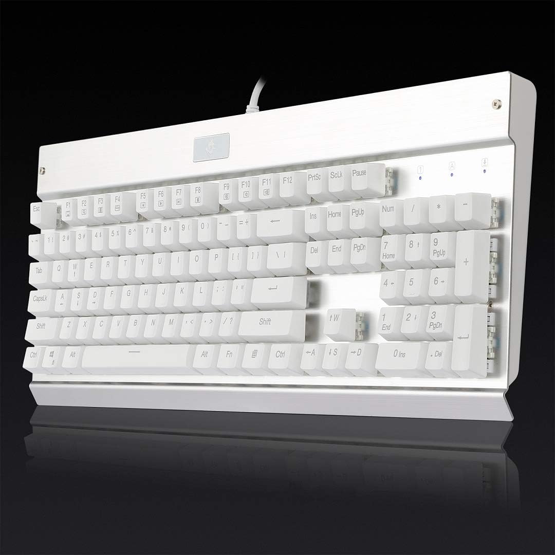EagleTec KG010 Teclado mecánico con cable ergonómico.