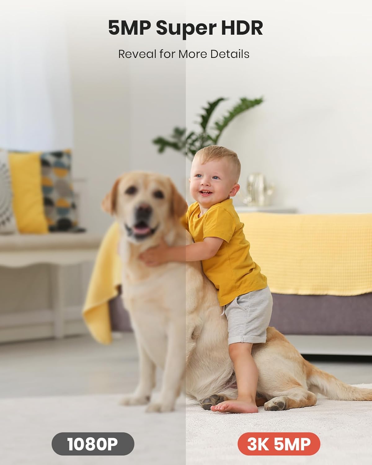 CAMSTRO - Cámaras de seguridad 3K para interiores.2 PACK (USADAS).