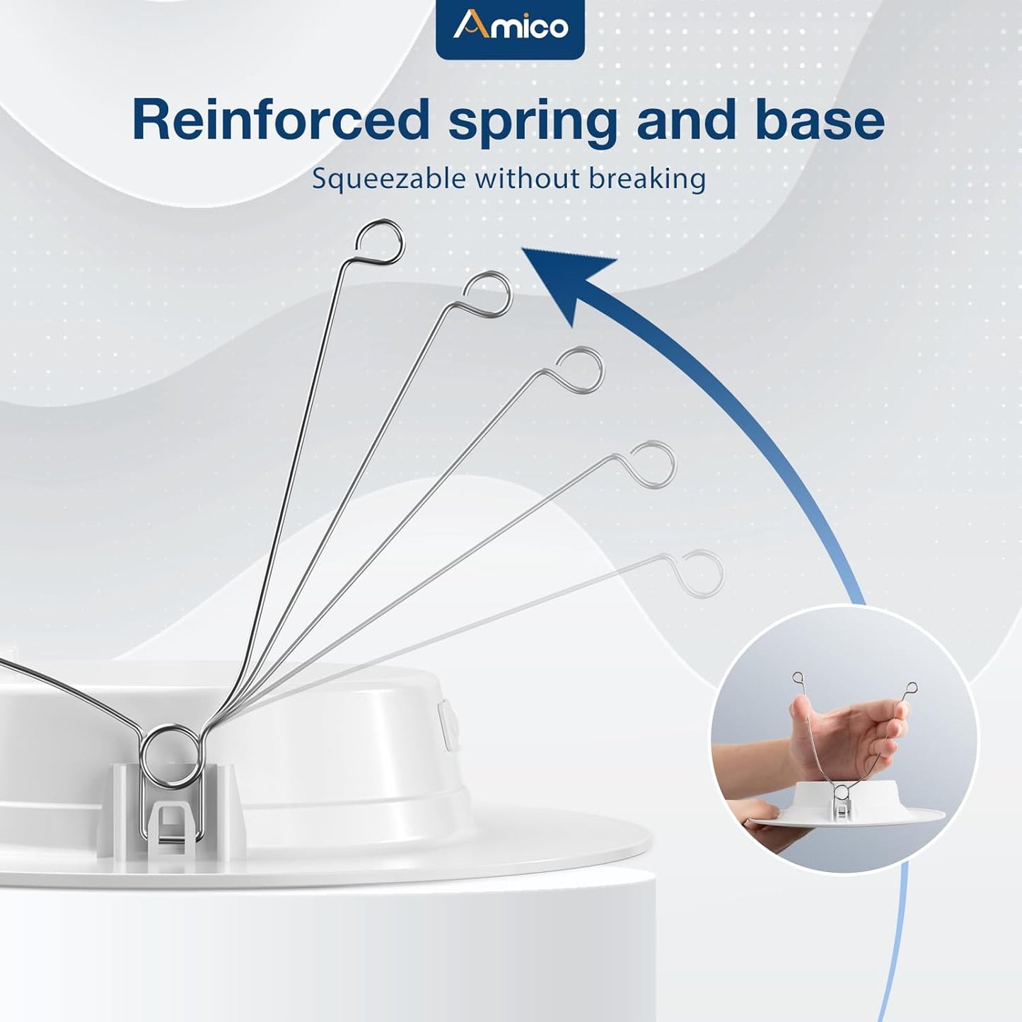 Amico Iluminación empotrable LED 5CCT de 5/6", 20 piezas.