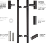TOGU Manija de puerta de acero inoxidable, 36", Mate.