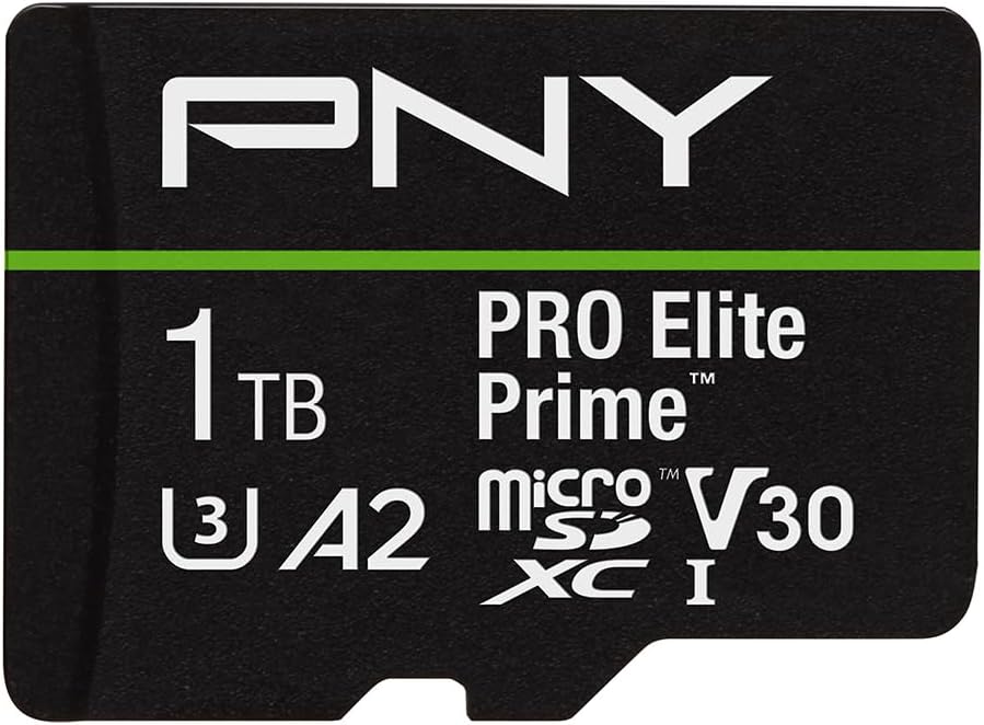 Memoria MicroSD 1TB PNY Pro Elite Prime U3 V30 A2 200MB/s SD