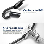 Candado para Bicicleta, Sportneer, Grillete de 17 mm, Con llaves.