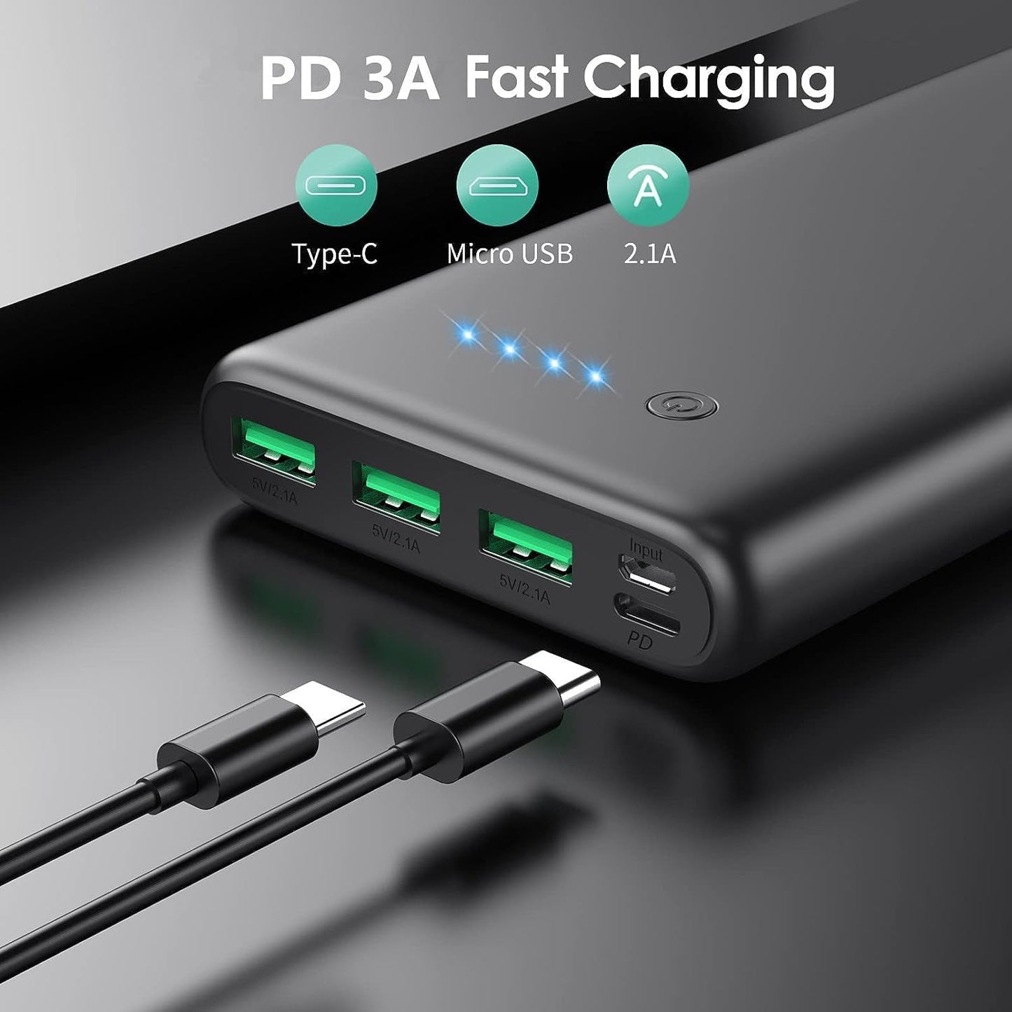 Cargador portátil de 33800 mAh alta velocidad (USADO)