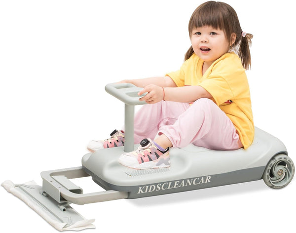 Go Kart portátil, con función de limpieza, velocidad ajustable, 2 a 8 años.