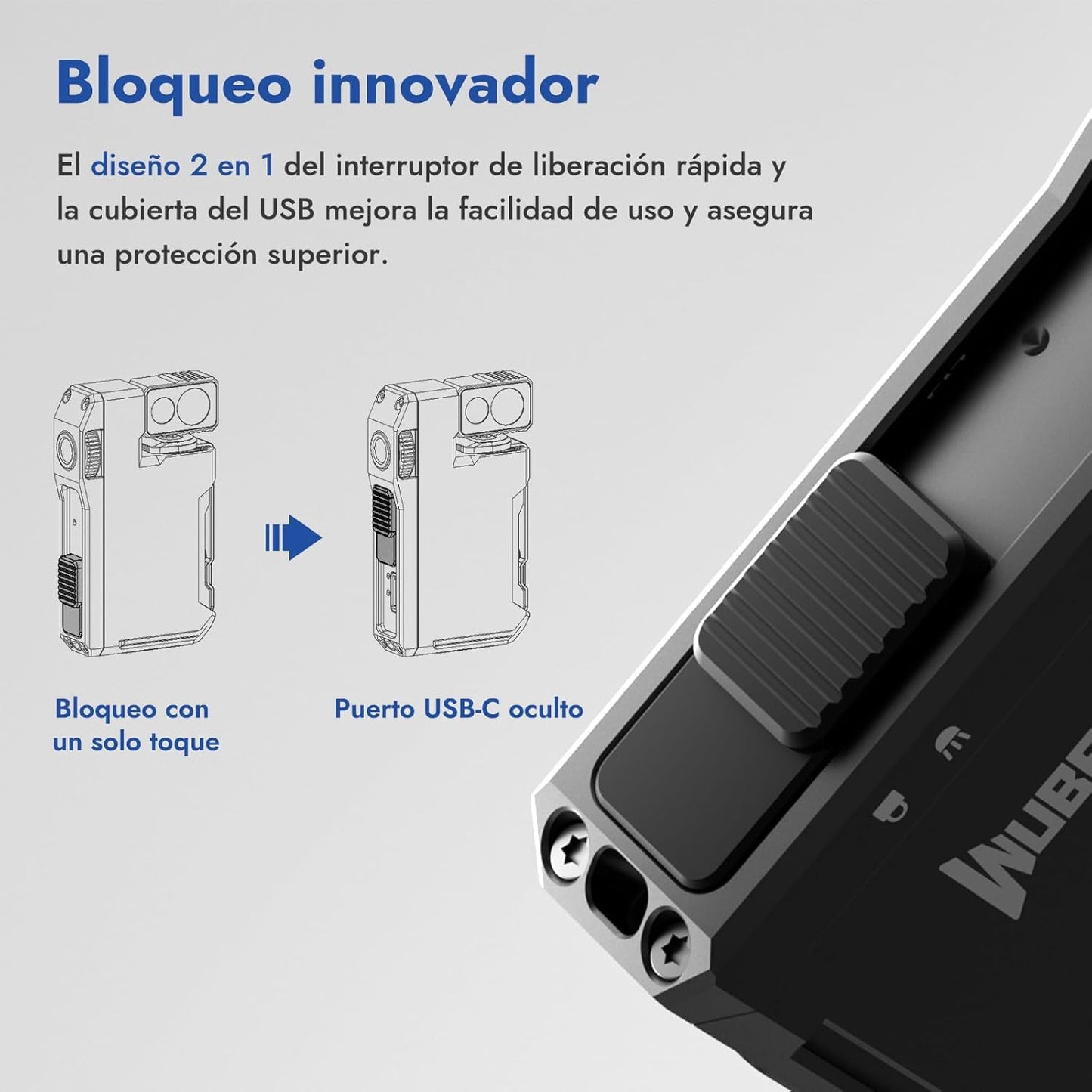 WUBEN G5 Linterna Led Recargable 400 Lumens RGB