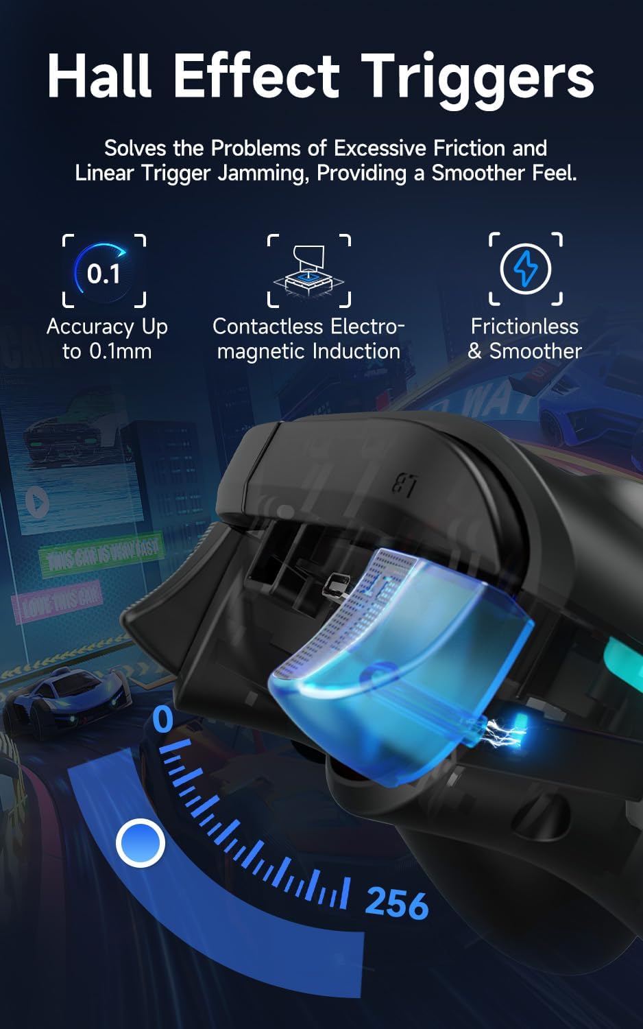 Controlador inalámbrico Bluetooth, para PC, iluminación RGB (USADO).