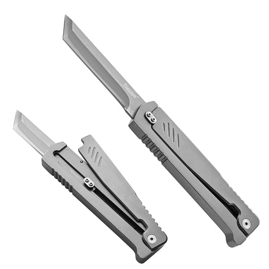 Navaja plegable con bloqueo Treszen Carrot Knife, (DETALLE).