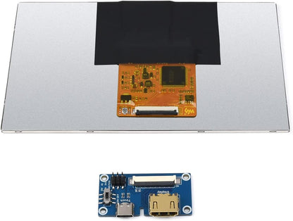 Pantalla integrada OLED Waveshare de 7", 1024 × 600 con función táctil.