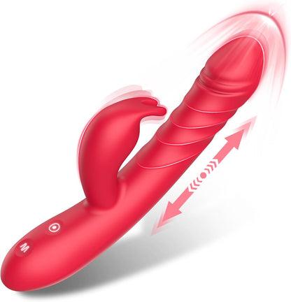 Consolador de empuje, juguete sexual, Vibrador, De conejo.