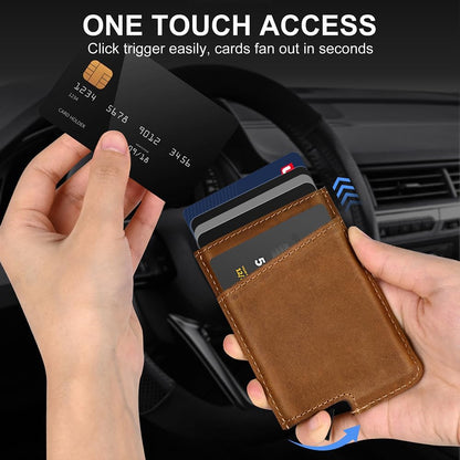 Cartera de aluminio con bloqueo RFID, Con Clip para Dinero.(USADO)