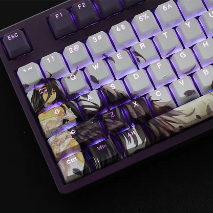 Juego de teclas retroiluminadas, Overlord Albedo PBT, KEYOTIM.