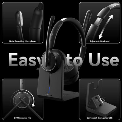 LEVN- Auriculares inalámbricos, Bluetooth.(USADO)