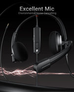 Auriculares Awatrue con cable y micrófono PC portátil
