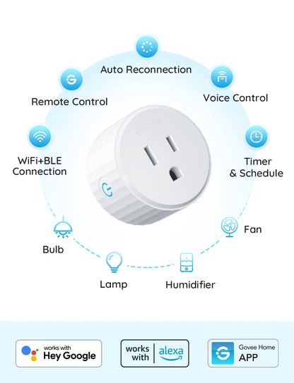 Govee Smart Plug, mini toma de corriente WiFi.