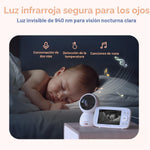 Cámara y Monitor con audio para bebes, Jeeber VB816PRO, Night Vision