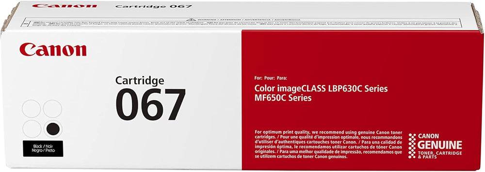 Cartucho de Toner Canon 067 Negro, MF650 y LBP630.