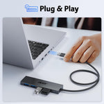 ACER USB Hub 4 Puertos portátil Puerto alimentación Tipo C