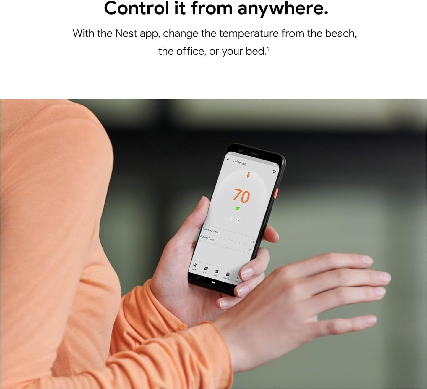 Google Nest Termostato E (Nueva Caja Sellada) - Termostato Inteligente Programable Blanco