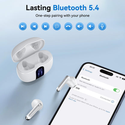Auriculares inalámbricos ligeros S58 V5.3 ENC