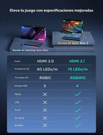 Govee Retroiluminación LED RGBIC TV 90 LED Sync AI 75-85INCH