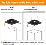Luces Solares para Postes, 8 piezas, Impermeables con efecto brillo.