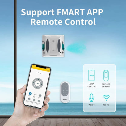 Robot Limpia Ventanas Inteligente Fmart W6 3800Pa