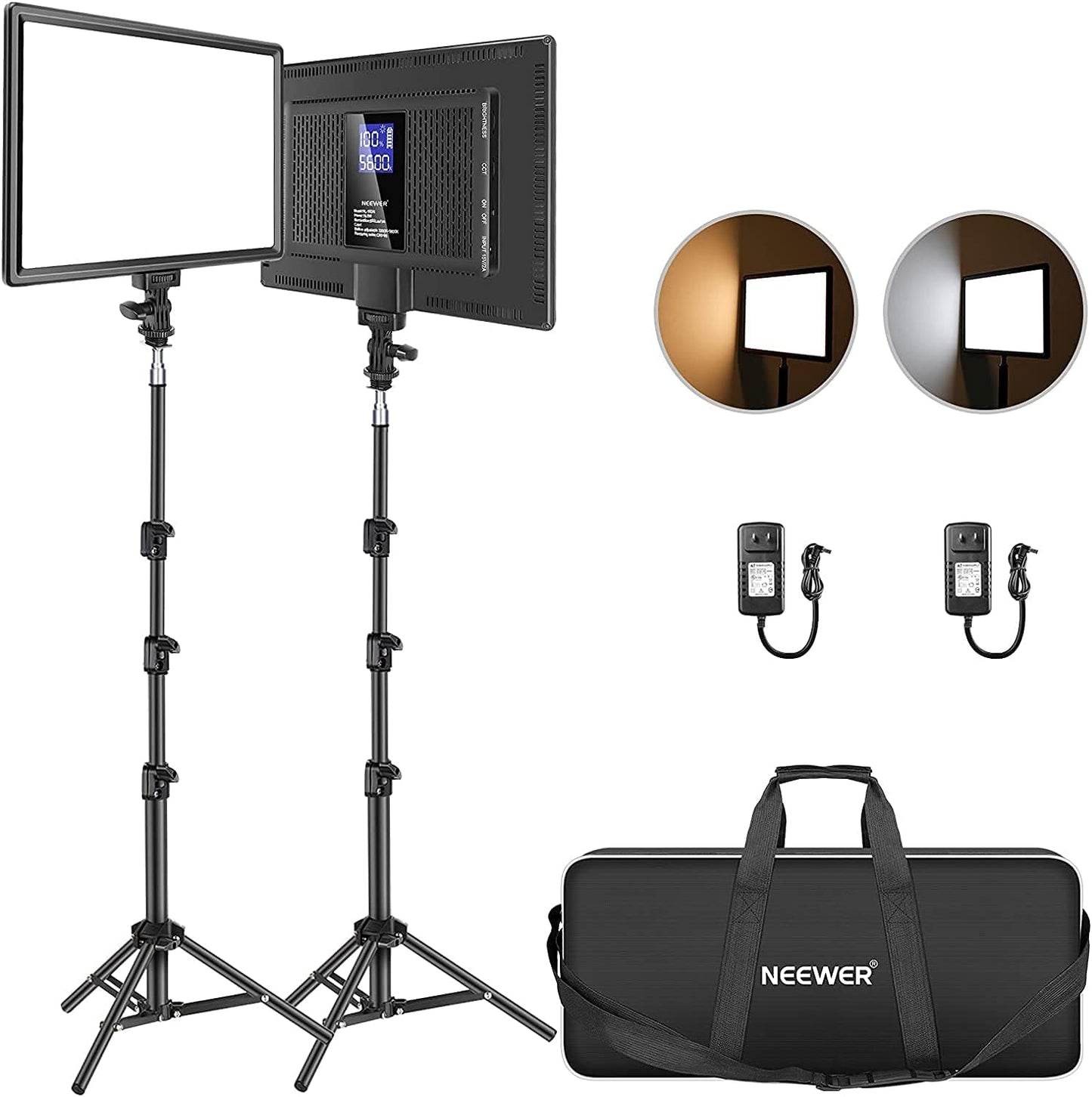 Kit de iluminacion para fotografia, profesional, regulable con tripode.
