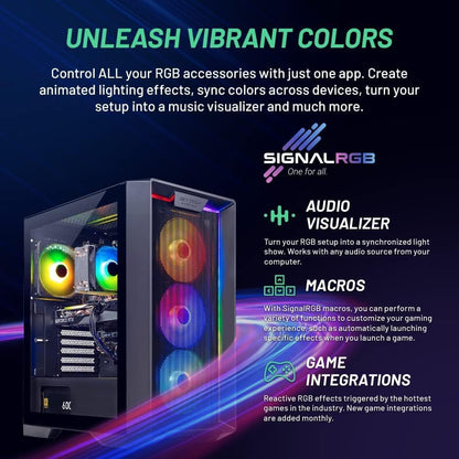 Skytech Nebula Gaming, PC de computadora Ryzen 7, NVIDIA RTX 5060