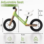 Bicicleta De Equilibrio 12” Ultraligera Para Niños DE 2-5 años DETALLE