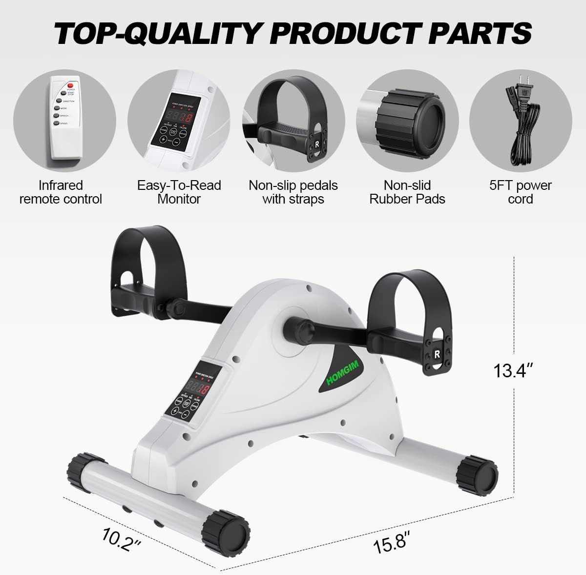 Mini bicicleta de pedal entrenador motorizado. HOMGIM
