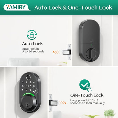 Cerradura Inteligente Yamiry YR02 Huella Teclado Código