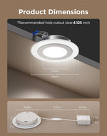 Iluminación empotrada inteligente Govee H601E de 4", Alexa (DETALLE)