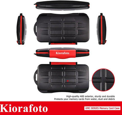 Caja para almacenamiento de tarjetas 6 CF Kiorafoto