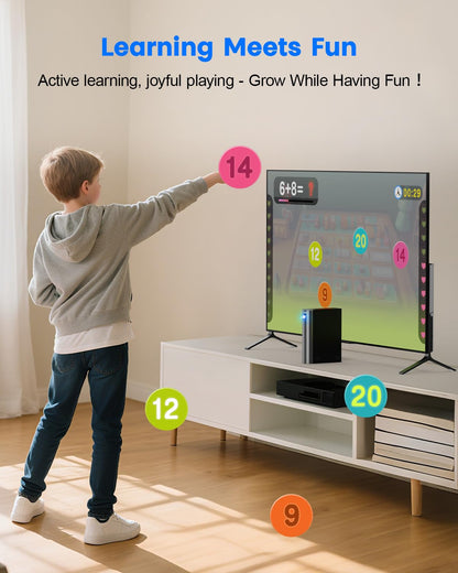 Consola de videojuegos MetFut Motion, juegos físicos, Plug & Play.