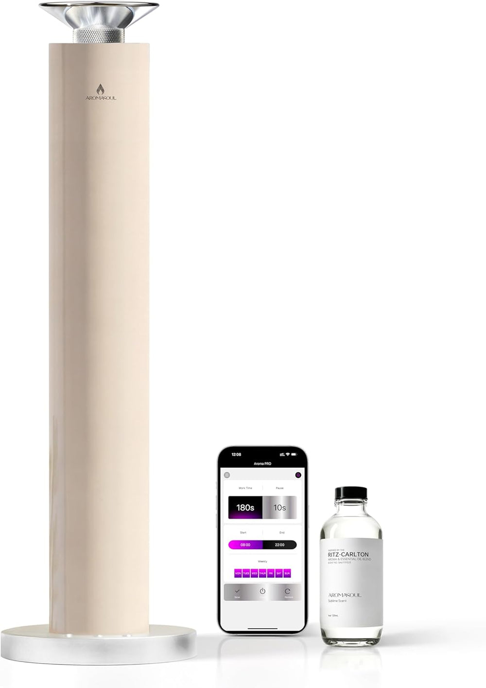 Difusor Aromas Inteligente Recargable Aceites 1500 ft²
