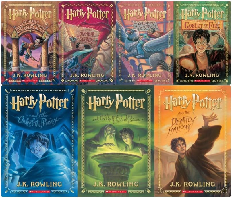 Serie completa de libros de Harry Potter, de J.K. Rowling.
