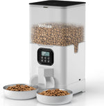 Comedero Automático Voluas Doble 6L Para 2 Gatos Acero Inox