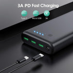 Batería portatil 36800 mAh 3 Salidas