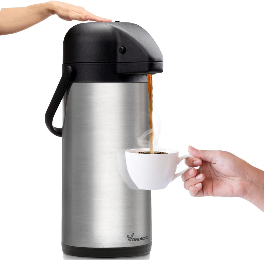 Dispensador de café con bomba de aire, para agua fría/caliente, 102 OZ