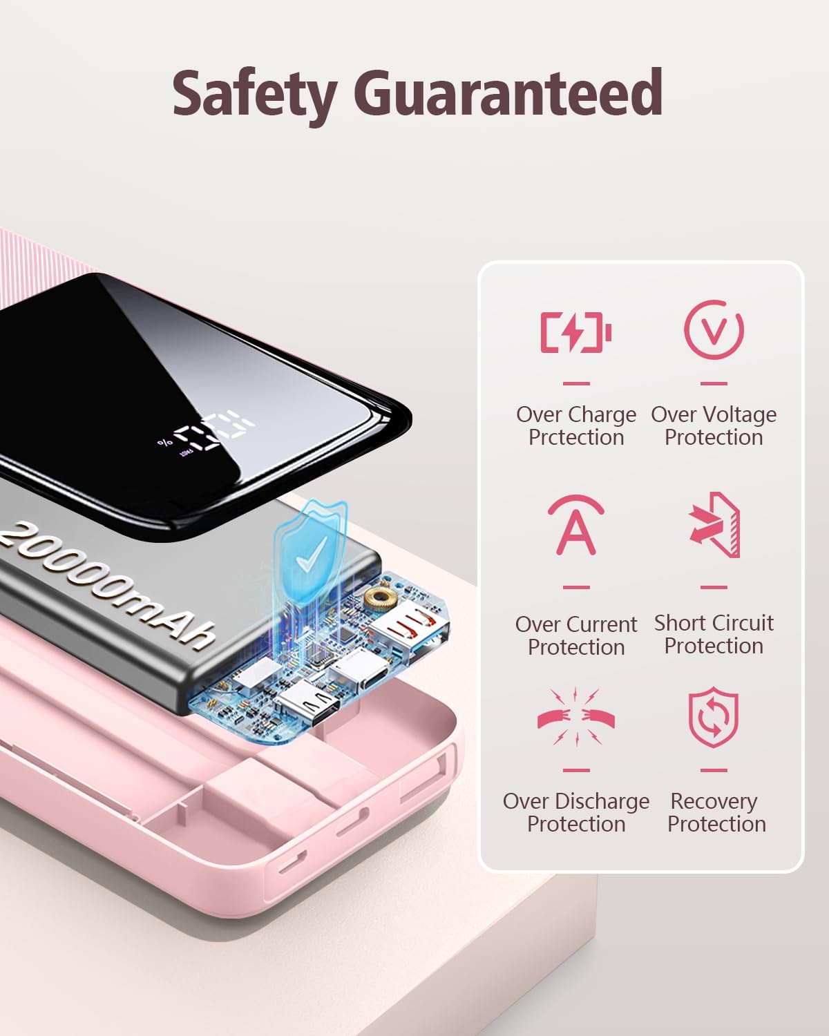 Batería portátil carga rápida cable IOS y C (USADO)