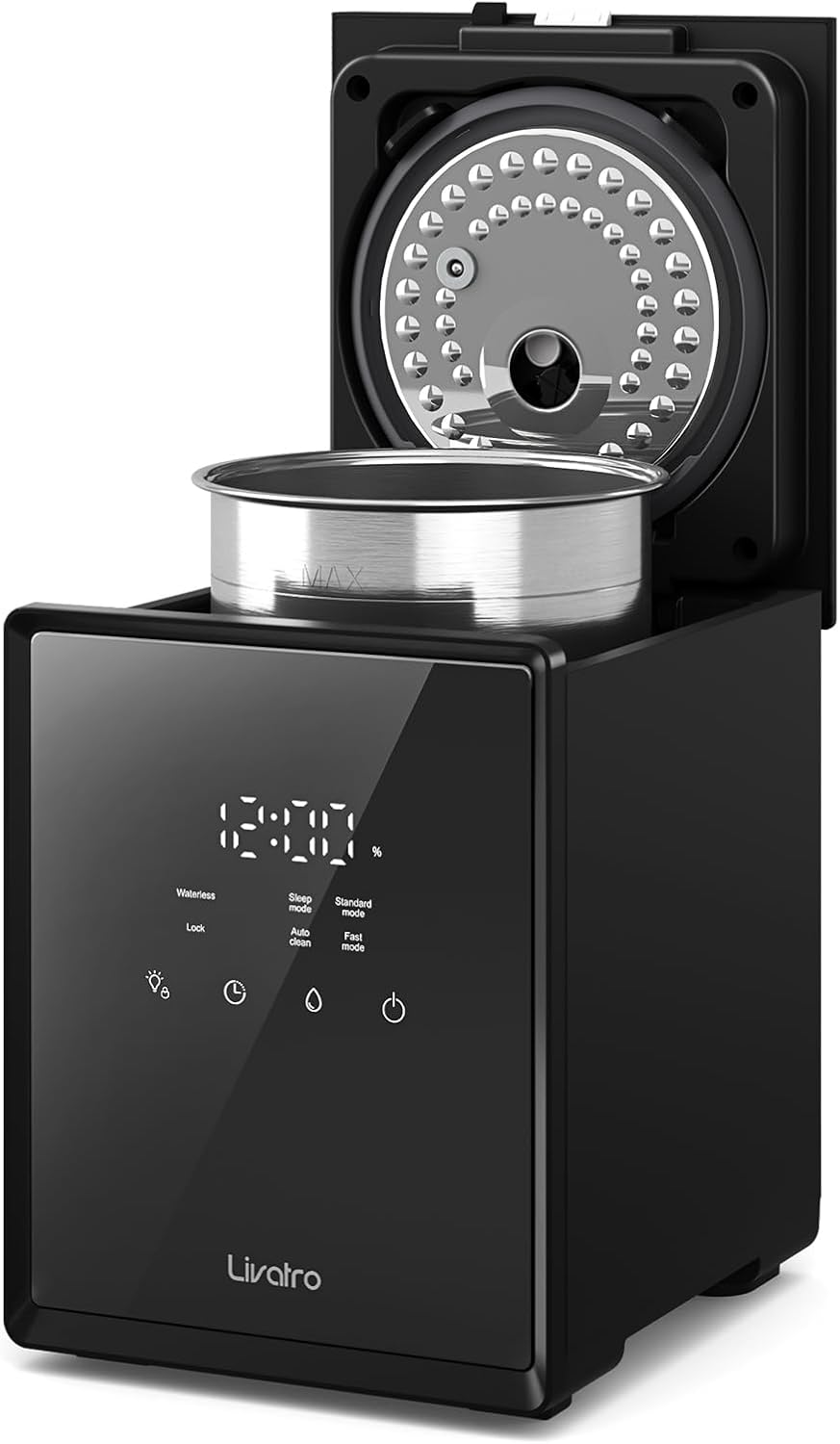 Humidificador de niebla cálida de acero inoxidable, Livatro, 3L.