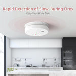Juego De Detectores De Humo Interconectados, 4pcs, Bat. Remp